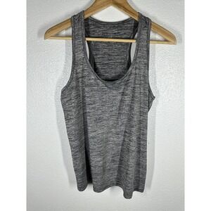 LEG3ND Tank Top Womens Medium Gray Racerback Lightweight Athletic Workout Gym